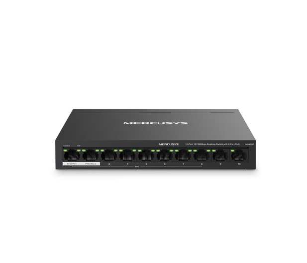 Mercusys MS110P (10x10/100Mbit) 8xPoE+ - 1321862 - zdjęcie 2